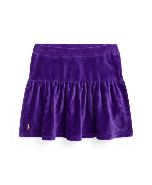 Polo Ralph Lauren Girls Tiered Corduroy Skirt - Opulent Purple
