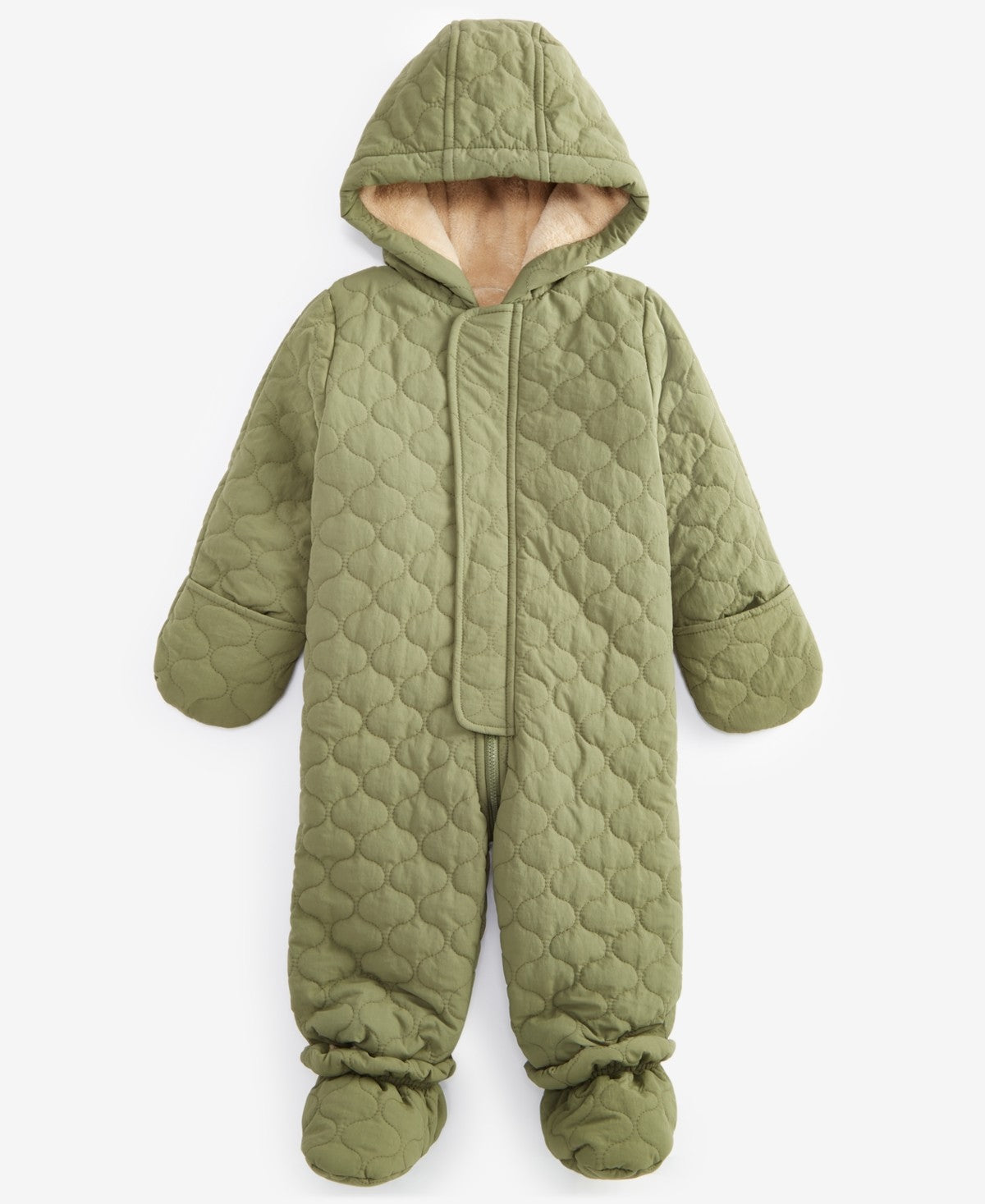 First Impressions Baby Unisex Hooded Quilted Footed Snowsuit
