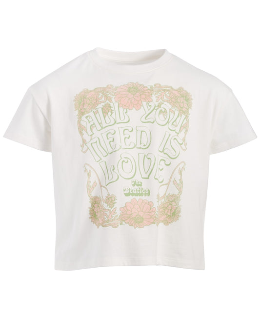 Grayson Threads Kids, the Label Big Girls Love the Beatles Graphic T-Shirt - Offwhite