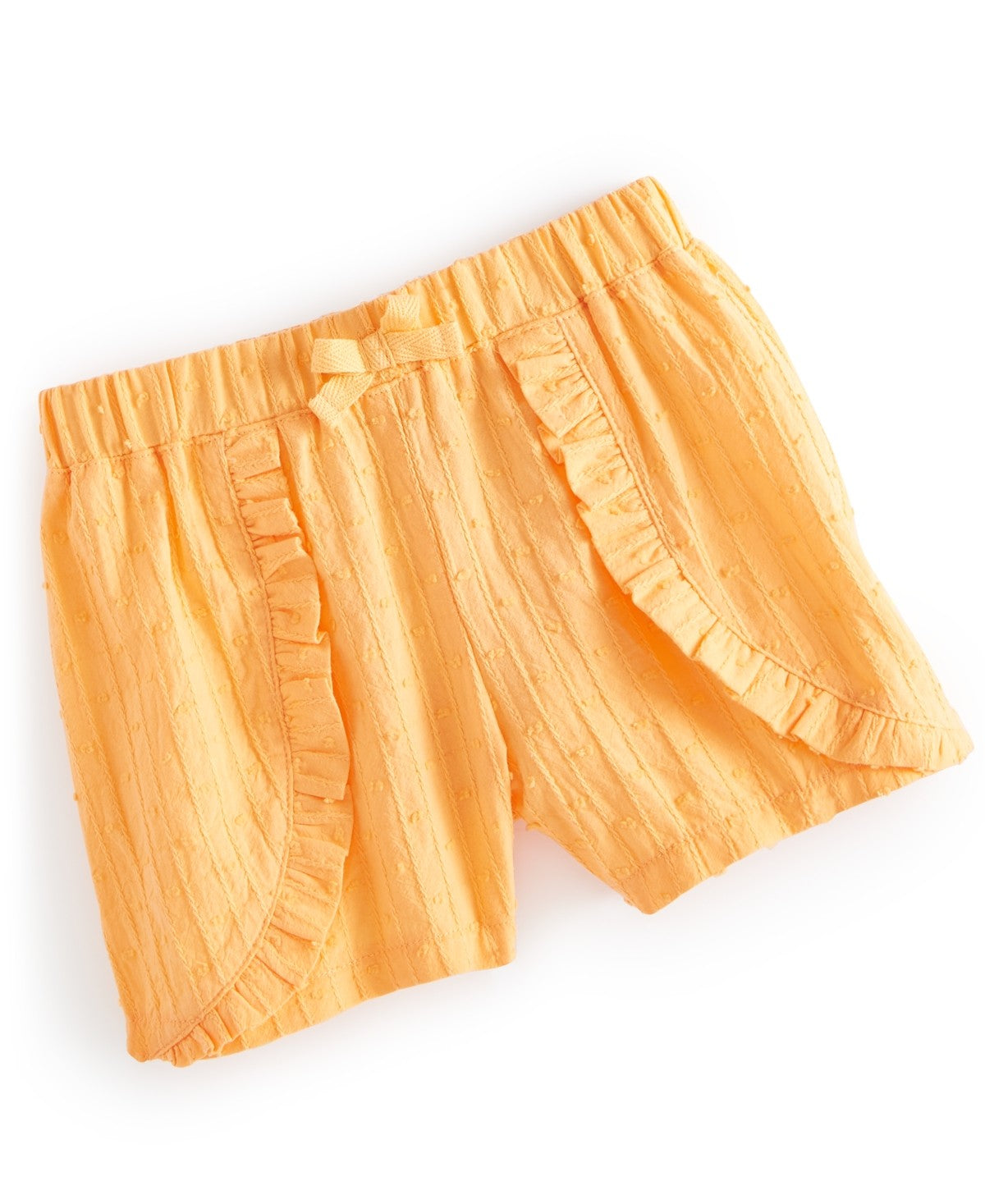 First Impressions Baby Girls Swiss Dot Woven Cotton Ruffled Shorts