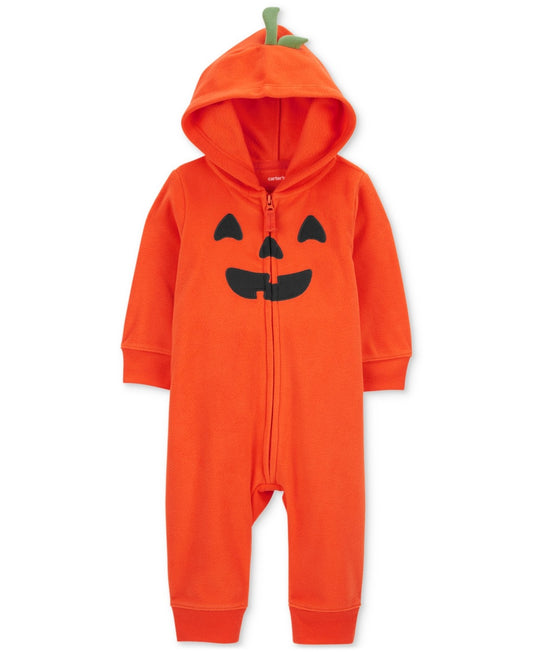Carter's Baby Halloween Jack-o-Lantern Hooded Jumpsuit - Orange