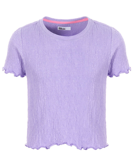 Epic Threads Big Girls Solid-Color Textured T-Shirt - Sand Verbena
