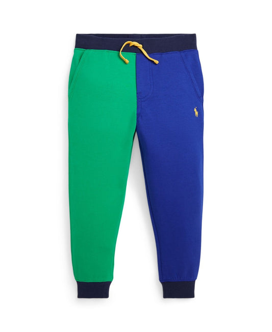 Polo Ralph Lauren Boys Color-Blocked Double-Knit Jogger Pant - Stafford Green Multi