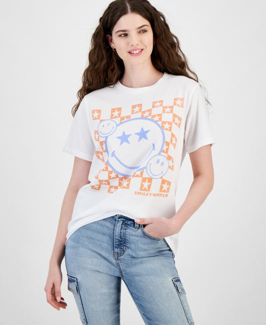 Grayson Threads, The Label Juniors' Smiley Graphic T-Shirt