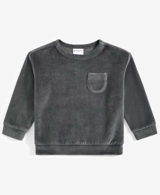 First Impressions First Impression Baby Boys Solid Velour Sweatshirt