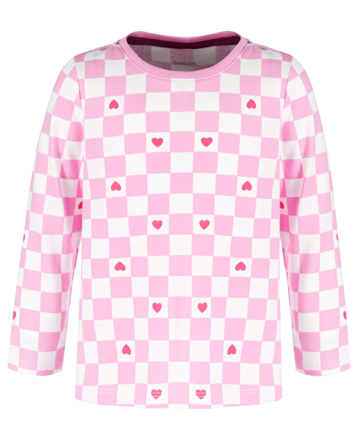 Epic Threads Toddler Girls Heart Checker Printed T-Shirt