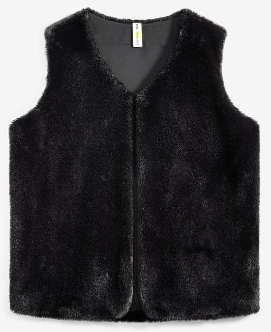 Epic Threads Little & Big Girls Faux-Fur V-Neck Vest