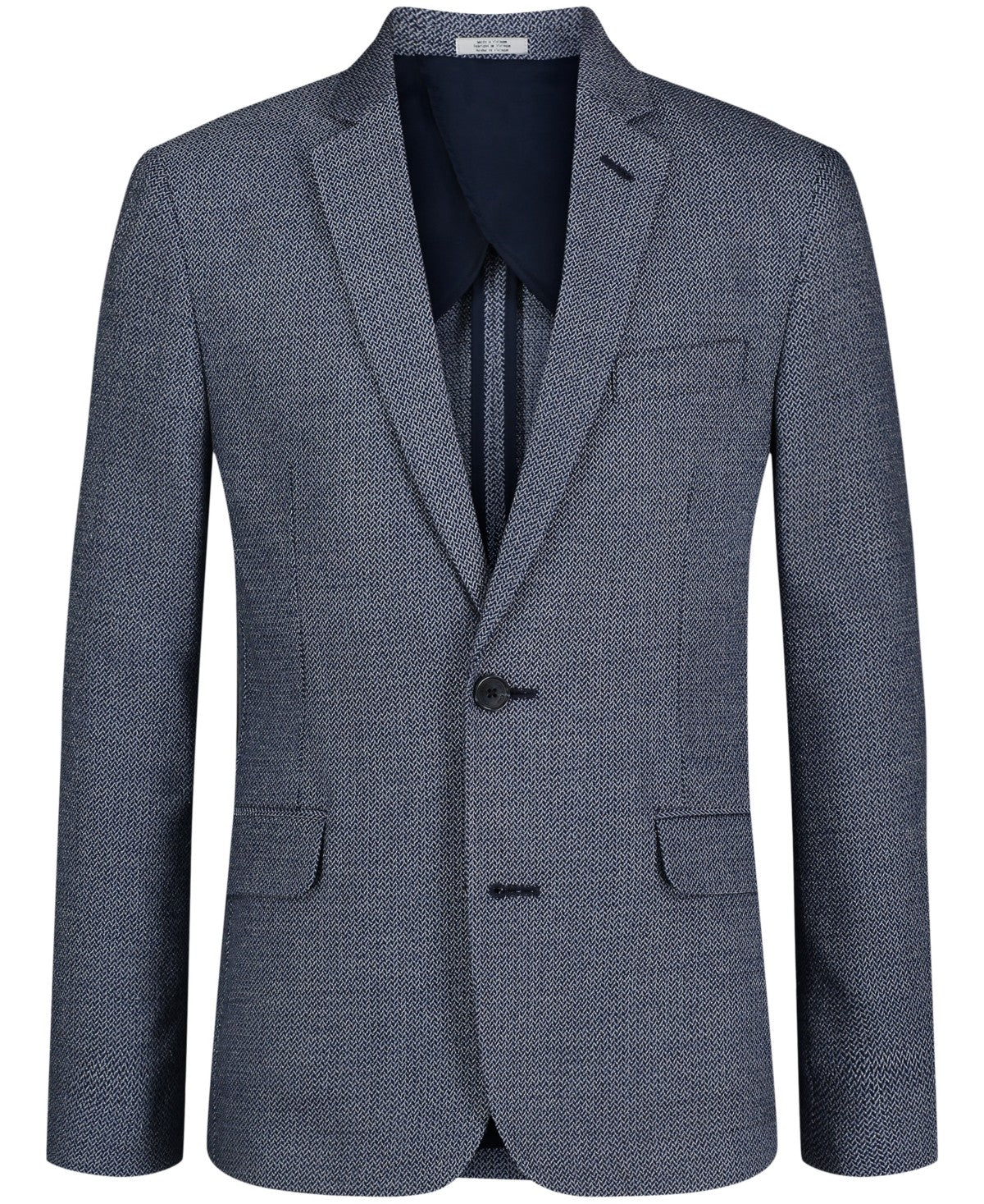 Calvin Klein Big Boys Stretch Mini Texture Sport Coat
