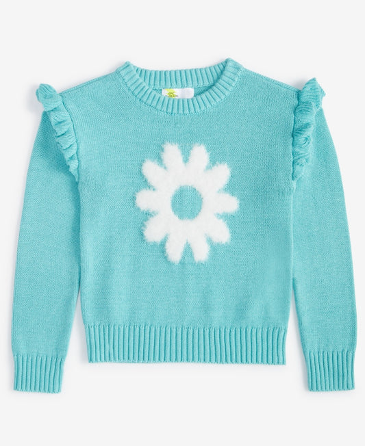 Epic Threads Toddler Girls Flower Ruffled Sweater