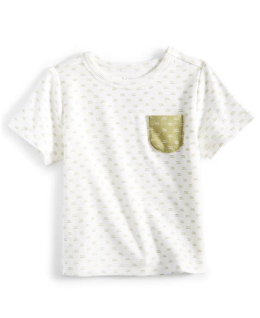 First Impressions Baby Boy Broken Stripe Patterned Top