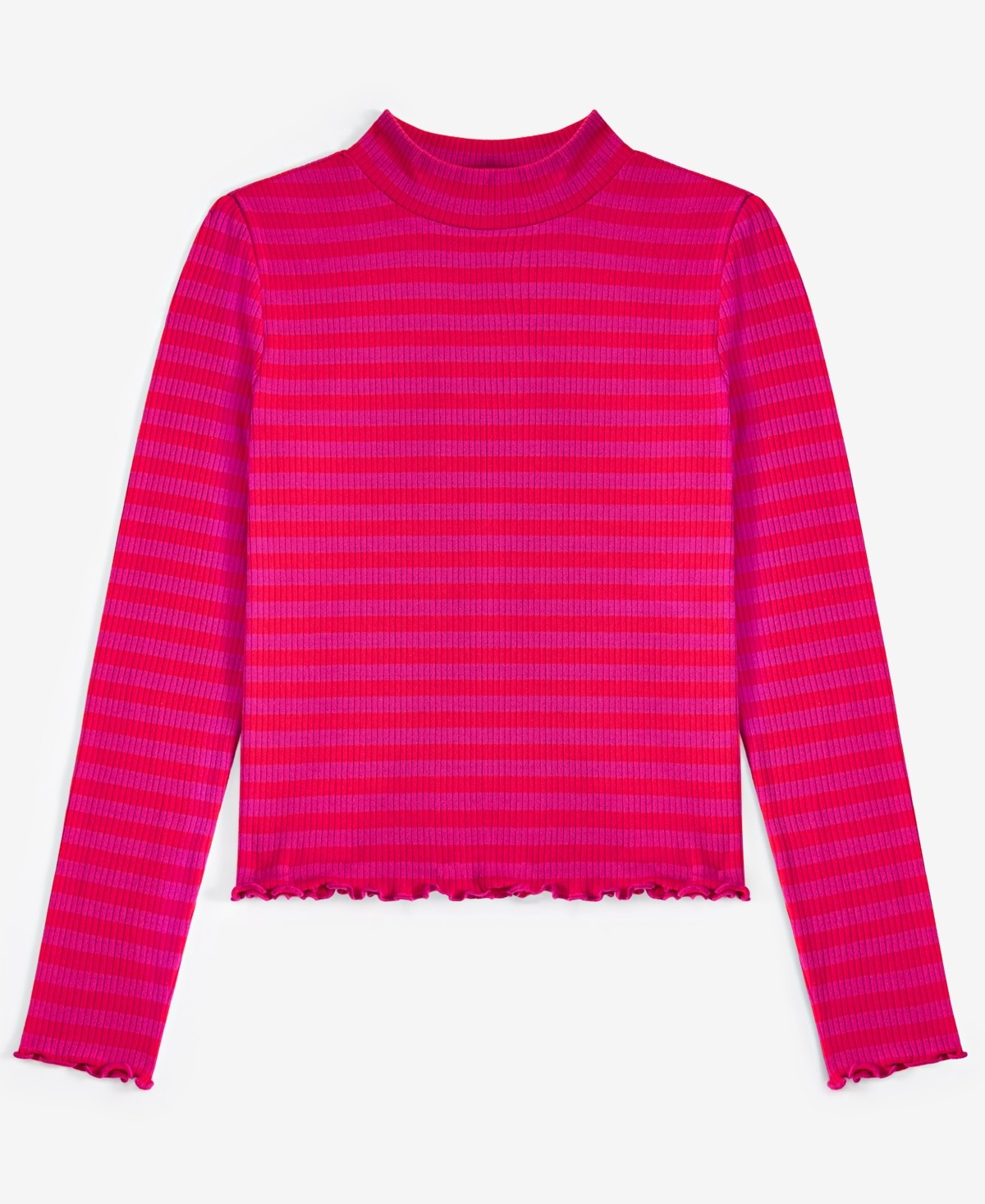 Epic Threads Girls Ribbed Striped Mock-Neck Top