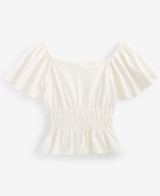 With Jules Big Girls Flutter Sleeve Top
