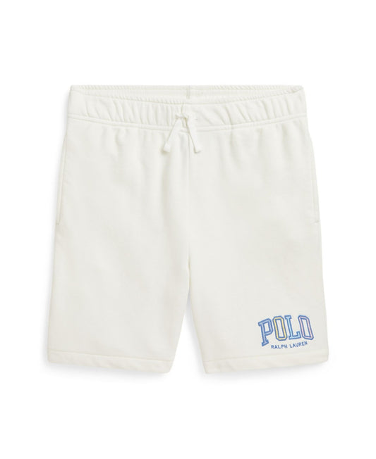Polo Ralph Lauren Big Boys Logo French Terry Short - Paper White
