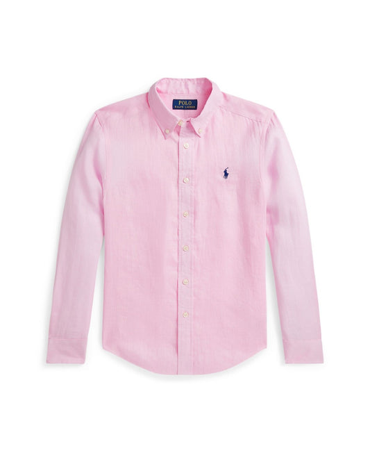 Polo Ralph Lauren Big Boys Linen Shirt - Caramel Pink $59.50 online