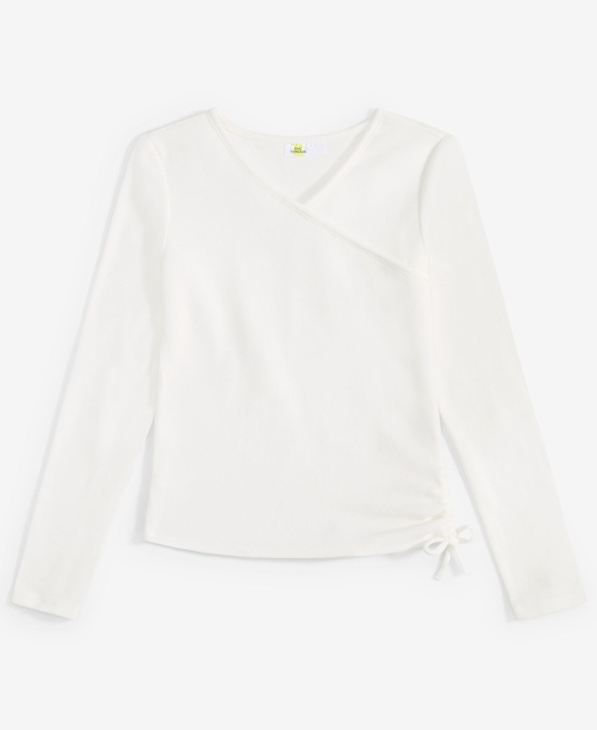 Epic Threads Big Girls Long-Sleeve Faux-Wrap Top