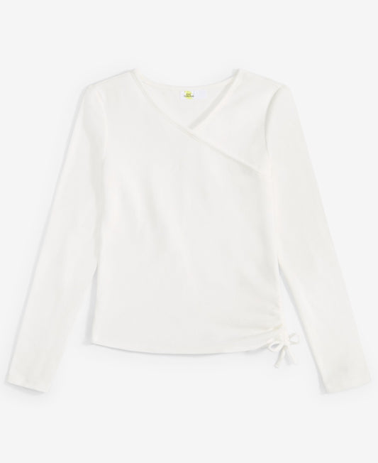 Epic Threads Big Girls Long-Sleeve Faux-Wrap Top