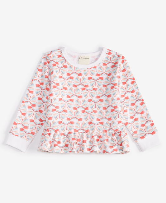 First Impressions Baby Girls Long-Sleeve Butterfly Love Printed Sweatshirt