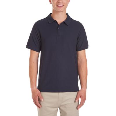 Nautica Young Men Uniform Short Sleeve Double Pique Polo