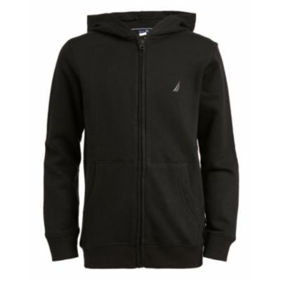 Nautica Big Boys Full Zip Fleece Hoodie - Black