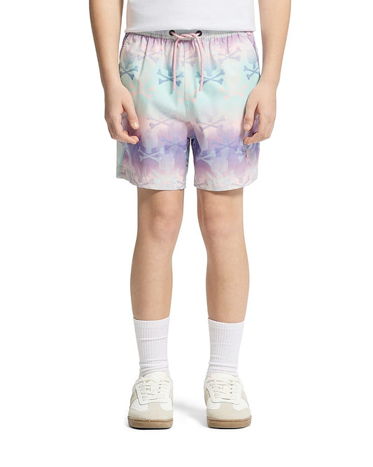 Psycho Bunny Unisex Kids Forster Bunny Printed Swim Trunks