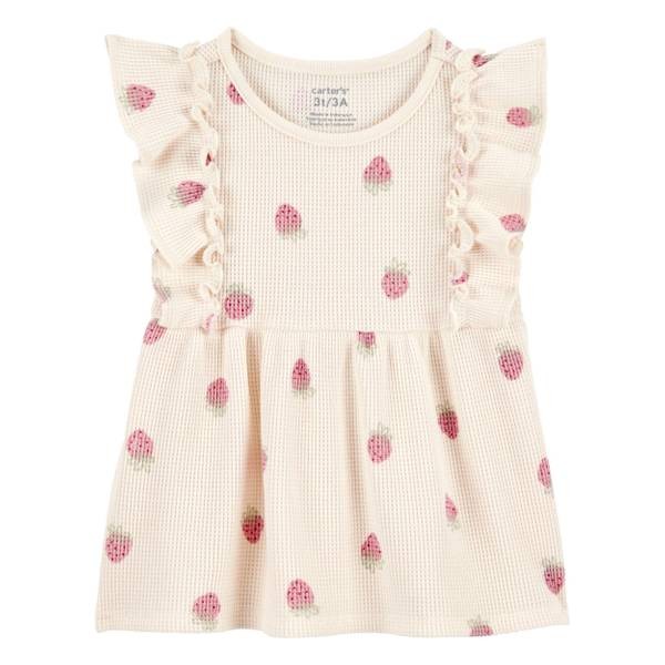 Carter's Toddler Girls Strawberry-Print Short-Sleeve Top
