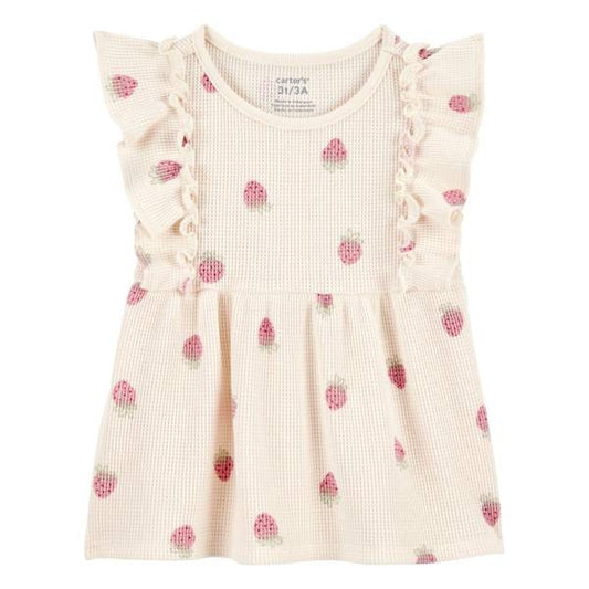 Carter's Toddler Girls Strawberry-Print Short-Sleeve Top