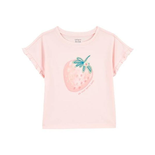 Carter's Toddler Girls Strawberry Jersey T-Shirt