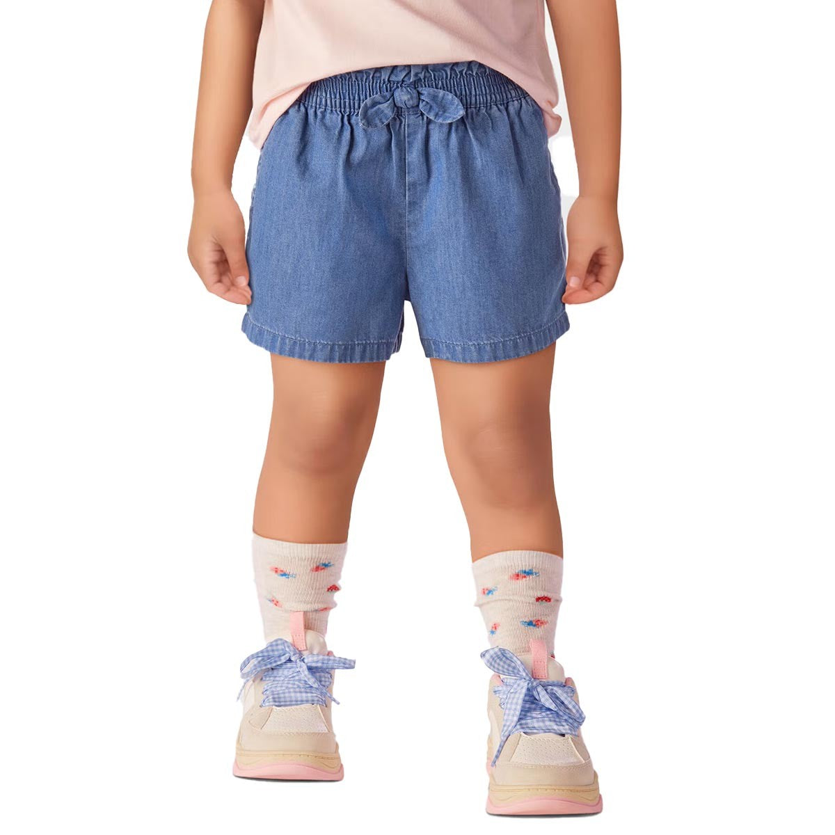 Carter's Toddler Girls Cotton Chambray Pull-On Shorts