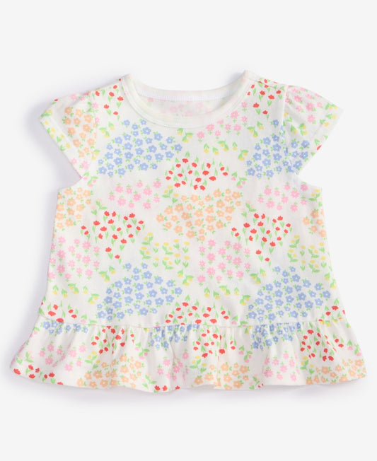 First Impressions Baby Girls Mix and Match Flower Garden Printed T-Shirt