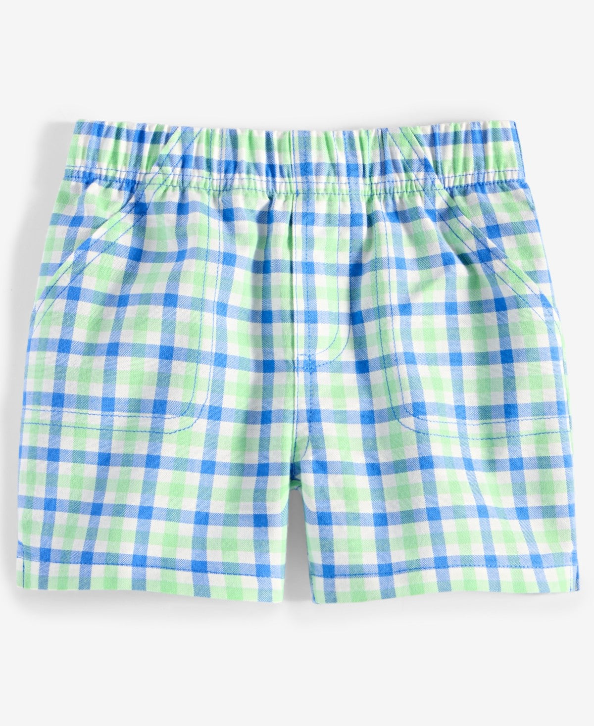 First Impressions Baby Boys Outdoor Check Twill Shorts