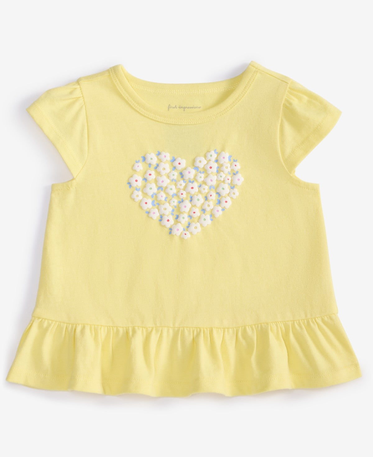 First Impressions Baby Girls Mix and Match Flower Heart T-Shirt