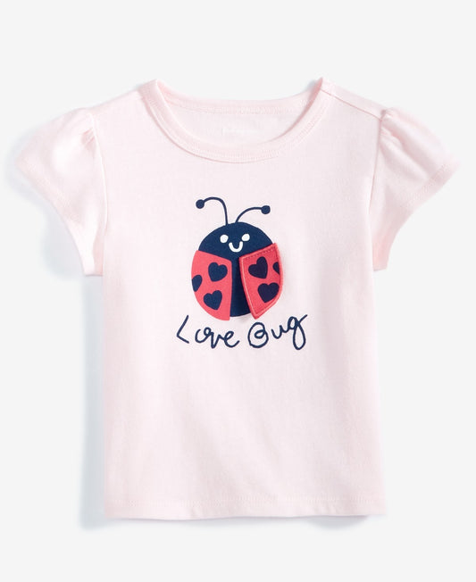 First Impressions Baby Girls Love Bug Graphic T-Shirt