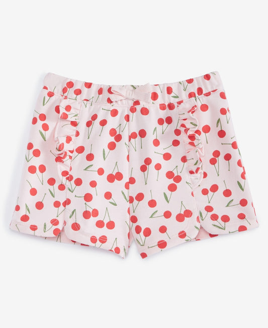 First Impressions Baby Girls Mix and Match Cherry Toss Printed French Terry Shorts
