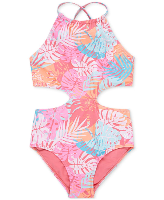 Hurley Big Girls Halter Monokini Swimsuit