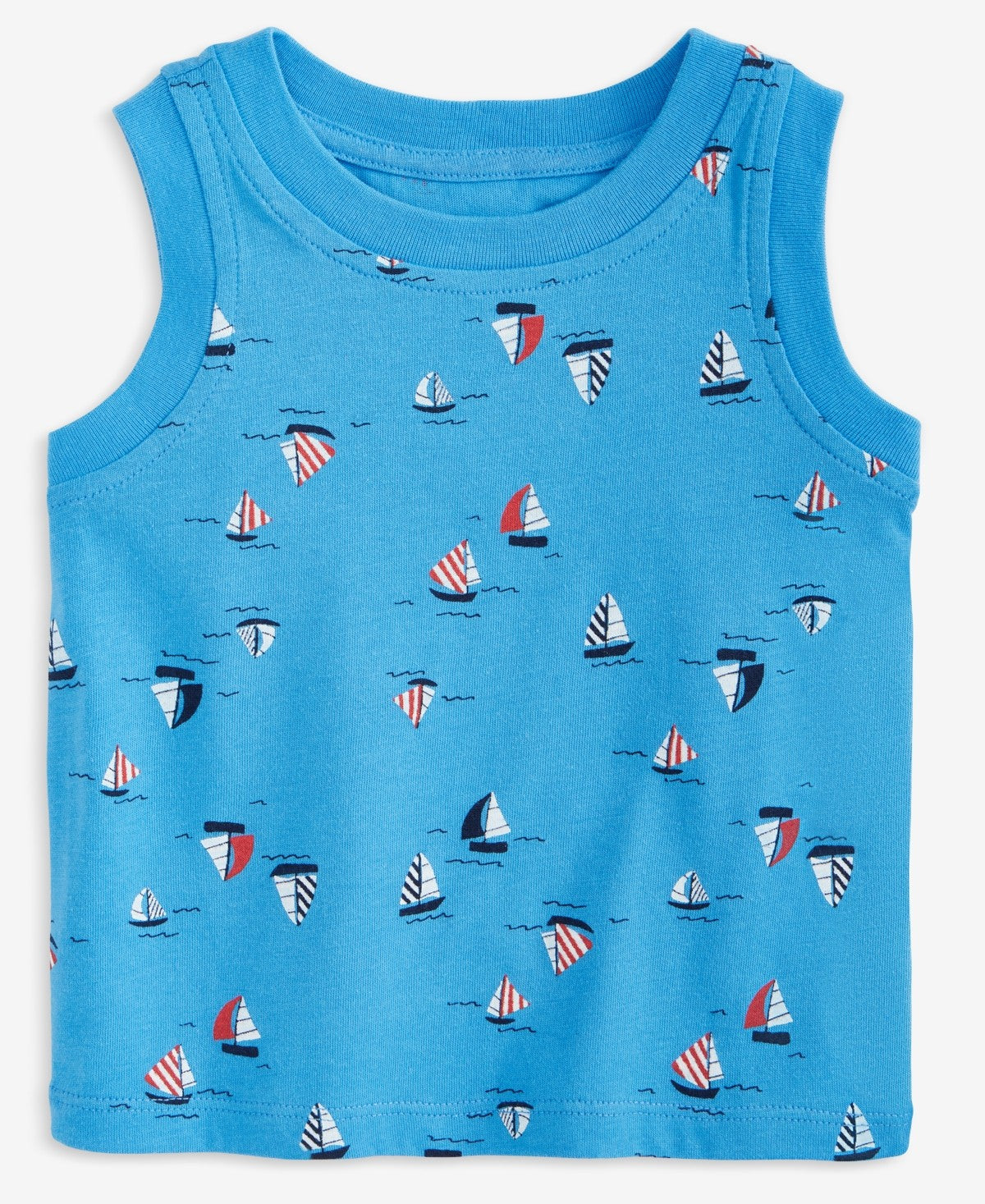 First Impressions Baby Boys Sailboat-Print Tank Top