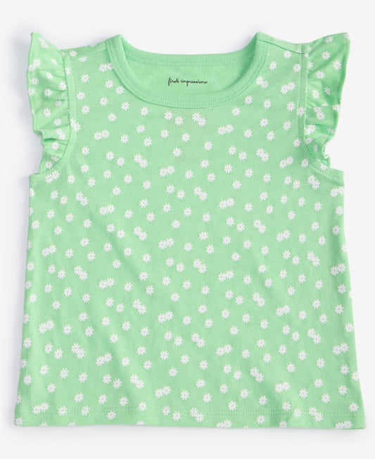 First Impressions Baby Girls Mix and Match Daisy Dot-Print T-Shirt