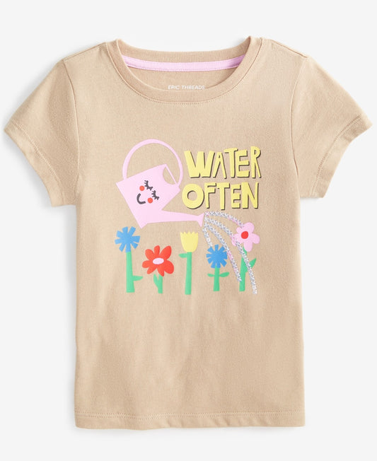 Epic Threads Toddler Girl Water Often Graphic T-Shirt
