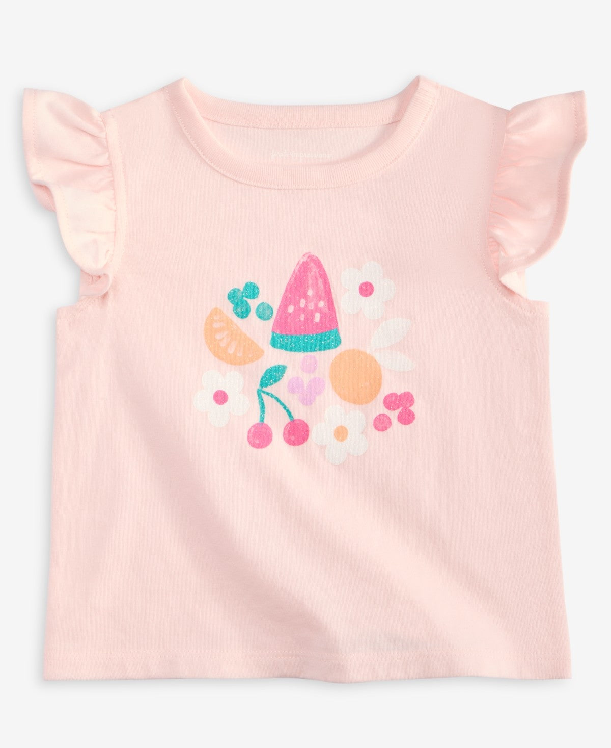First Impressions Baby Girls Mix and Match Fruit Flower Graphic Flutter-Sleeve Top