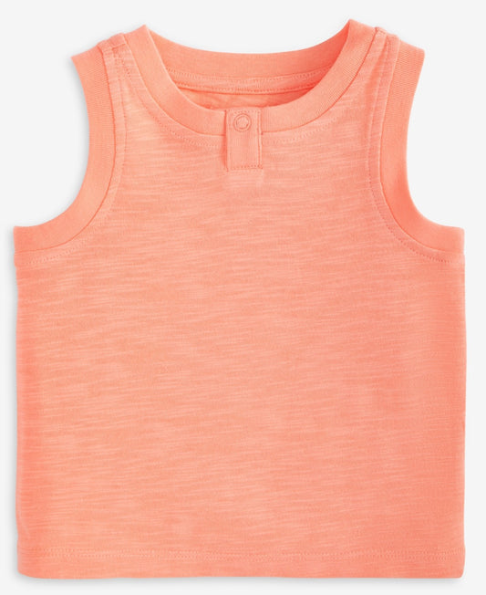 First Impressions Baby Boys Solid Henley Tank Top