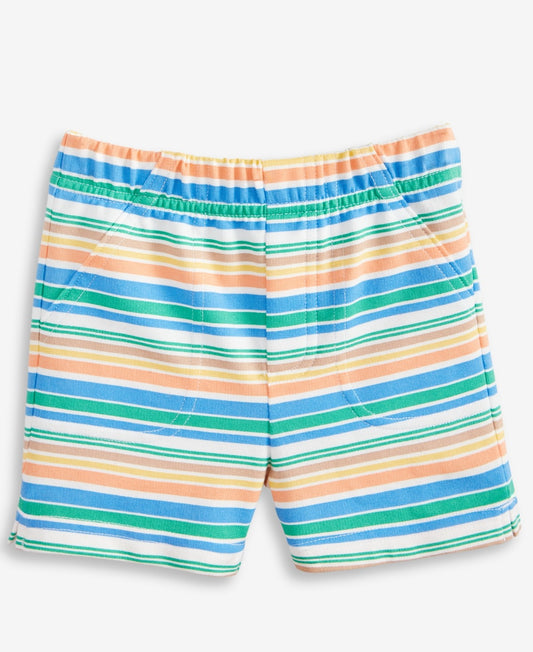 First Impressions Baby Boys Striped French Terry Shorts