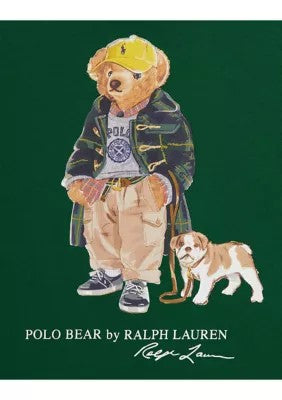 Polo Ralph Lauren Boys Polo Bear Cotton Hooded Tee