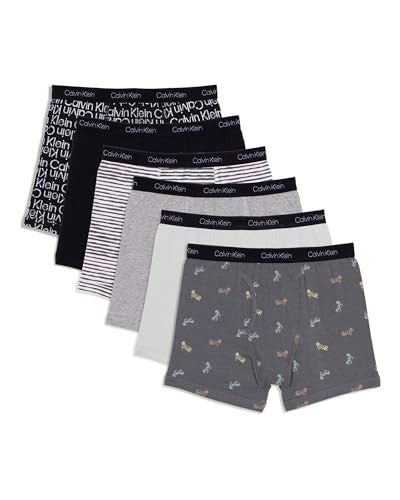 Calvin Klein Boys' Cotton Stretch 6-Pack Boxer Brief