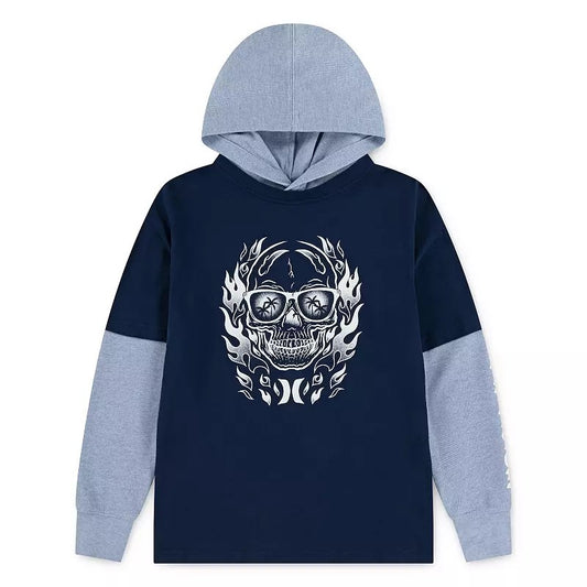Hurley Graphic Hooded Twofer Lightweight Pullover T-shirt