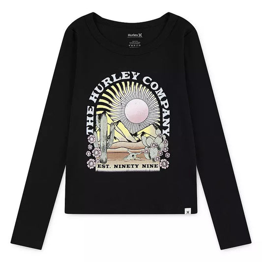 Hurley Girls Floral Long Sleeve T-shirt