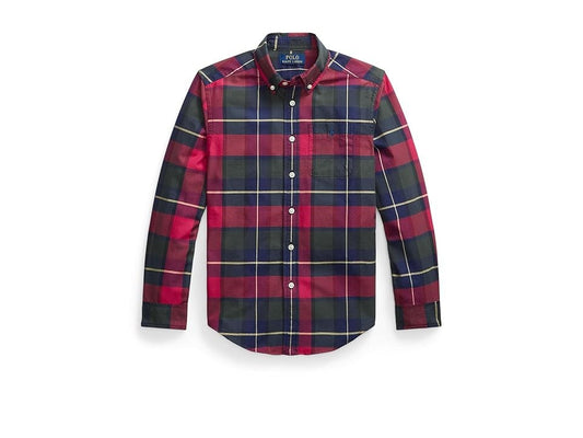 Polo Ralph Lauren Boys Plaid Cotton Oxford Shirt
