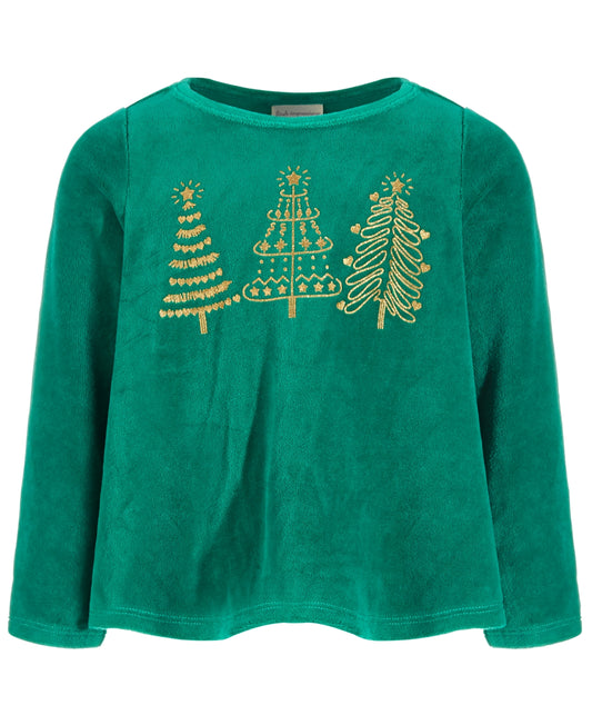 First Impressions Baby Girls Velour Tree Top