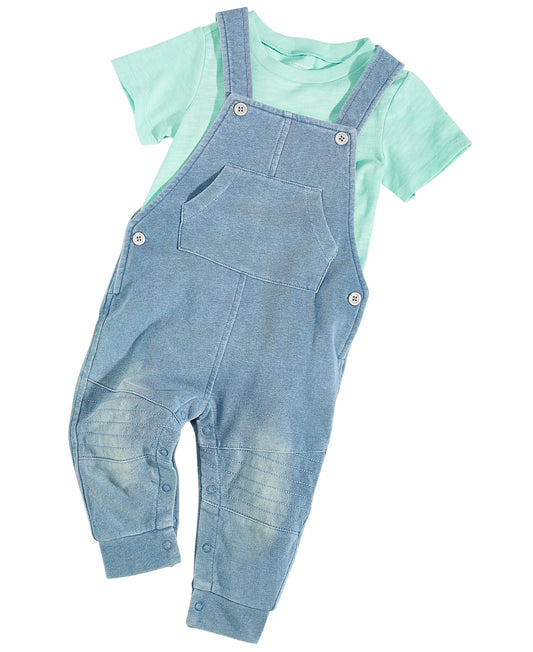 First Impressions Baby Boys Short-Sleeve Indigo T-Shirt ONLY