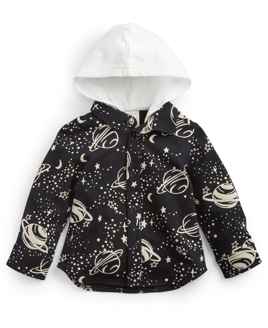 First Impressions Baby Boys Planet-Print Hooded Jacket