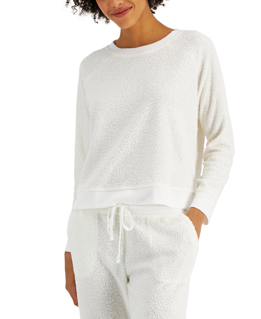 Alfani Sherpa Pajama Top