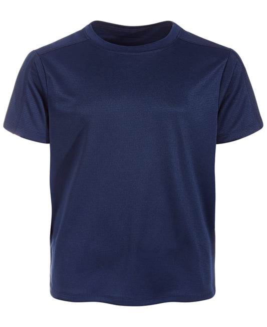 ID Ideology Boys Core Training Short Sleeve Shirt with Crew Neck- INDIGO SEA